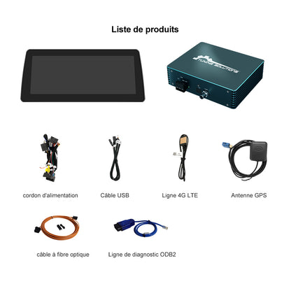 Kit de modification d'écran Android avec boîtier de décodeur à fibre optique adapté pour NBT CIC EVO F30 F20 F10 F11 F31 F15 F01 F02 F25